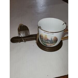 Thomas Kinkade Vintage Find Comfort In Faith The Aspen Chapel Mug And Display